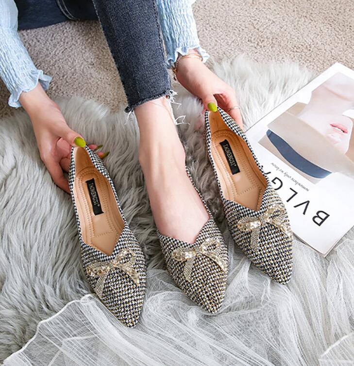 パンプス 痛くない オフィス ローヒール 高評価の贈り物 ぺたんこ チェック キラキラ リボン フラットシューズ バレエシューズ 柔ら 走れる フラットパンプス クッション入り 通学 通勤