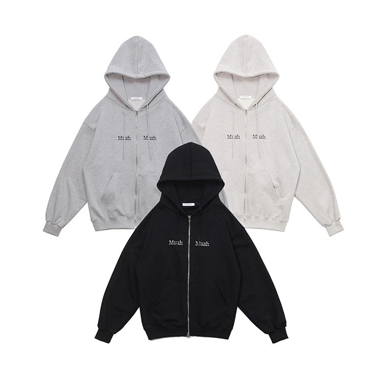 DOUBLE POINT LOGO HOOD ZIPUP