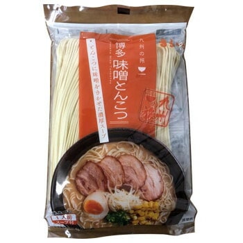 まるいち 博多味噌豚骨ラーメン スープ付 1人前x40入 Z4242
