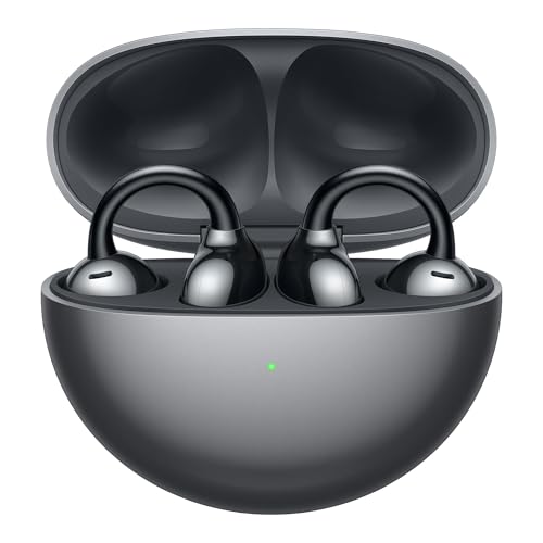 HUAWEI FreeClip ワイヤレスイヤホン Bluetooth オープンイヤー イヤーカフ型 3段階音量調整 耳を塞がないイヤホン 軽量約5.6g(本体) 音漏れ防止 マイク付き 通話ノイズリ