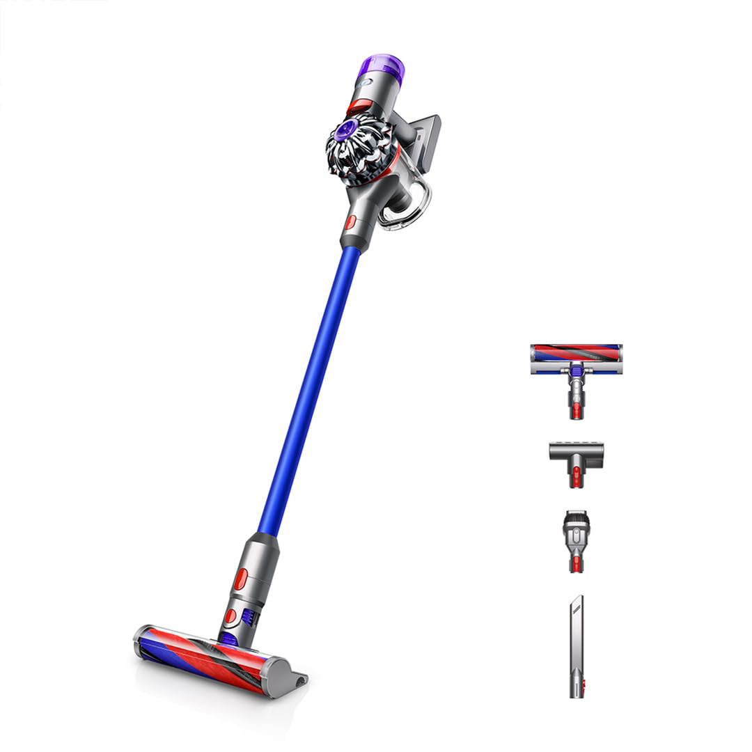 Dyson(ダイソン) コードレス掃除機 Dyson V8 Slim Fluffy Extra スティック ハンディクリーナー サイクロン (SV10K EXT BU) 【2年間のメーカー保証 (ご購