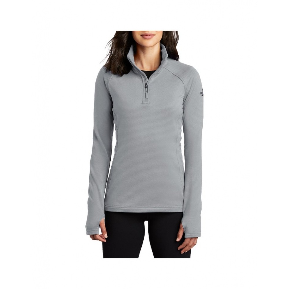 North Face 女性用フリースハーフジップアップロングスリーブ