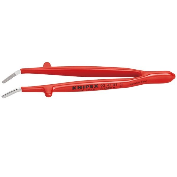 KNIPEX クニペックス 1000V絶縁汎用ピンセットサイズ148x16x35mm 9247-01