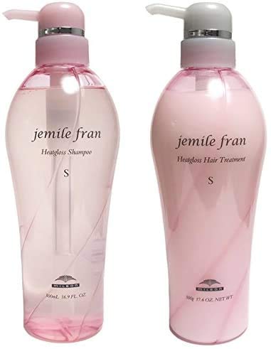 【最安値挑戦中】 ミルボン ジェミールフラン ヒートグロス S シャンプー500ml トリートメント500g セット【jemile fran】