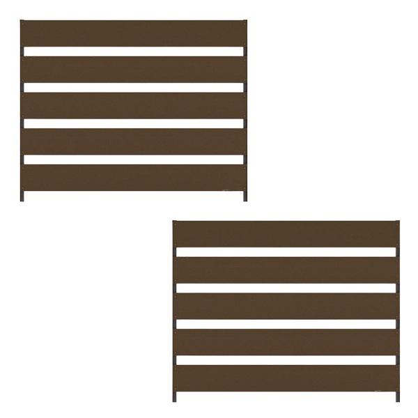旭興進 着脱式目隠しフェンス1000 T-8 TK 2枚セット aks-46741 チーク メーカー直送 11,505円