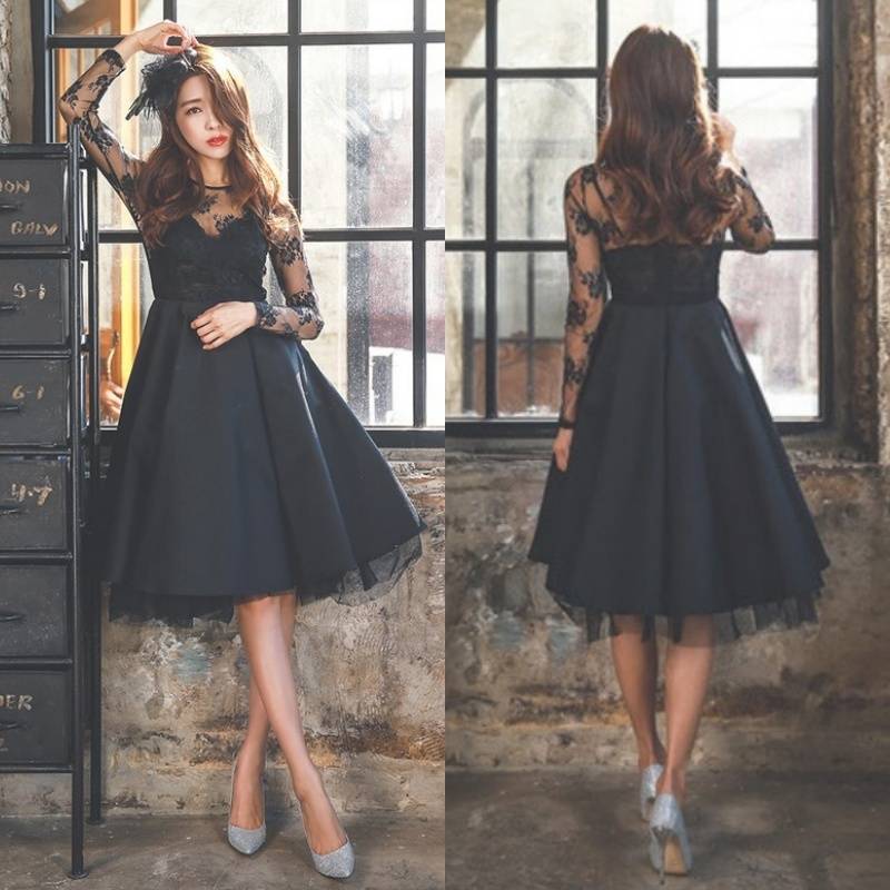 パーティードレス 結婚式 二次会 ワンピース 結婚式 お呼ばれドレス ドレス 結婚式 お呼ばれ 結婚式 パーティードレス 袖あり 大きいサイズ 黒 レース ワンピース レース 結婚式 ドレス お呼ばれ