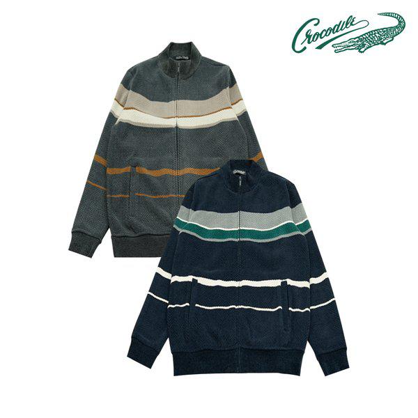 ベロア起毛ボンディングニットジップアップCDAAAKW4381