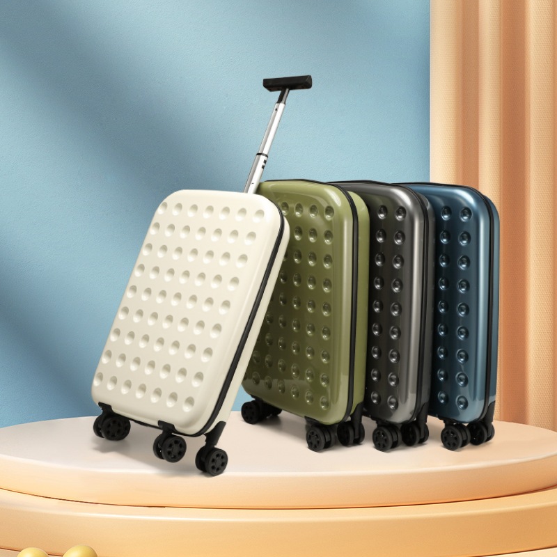 2025 国境を越えた輸出折りたたみ式トロリーケースシングルトロリーユニバーサルホイールスーツケースポータブル収納スーツケースロック付き