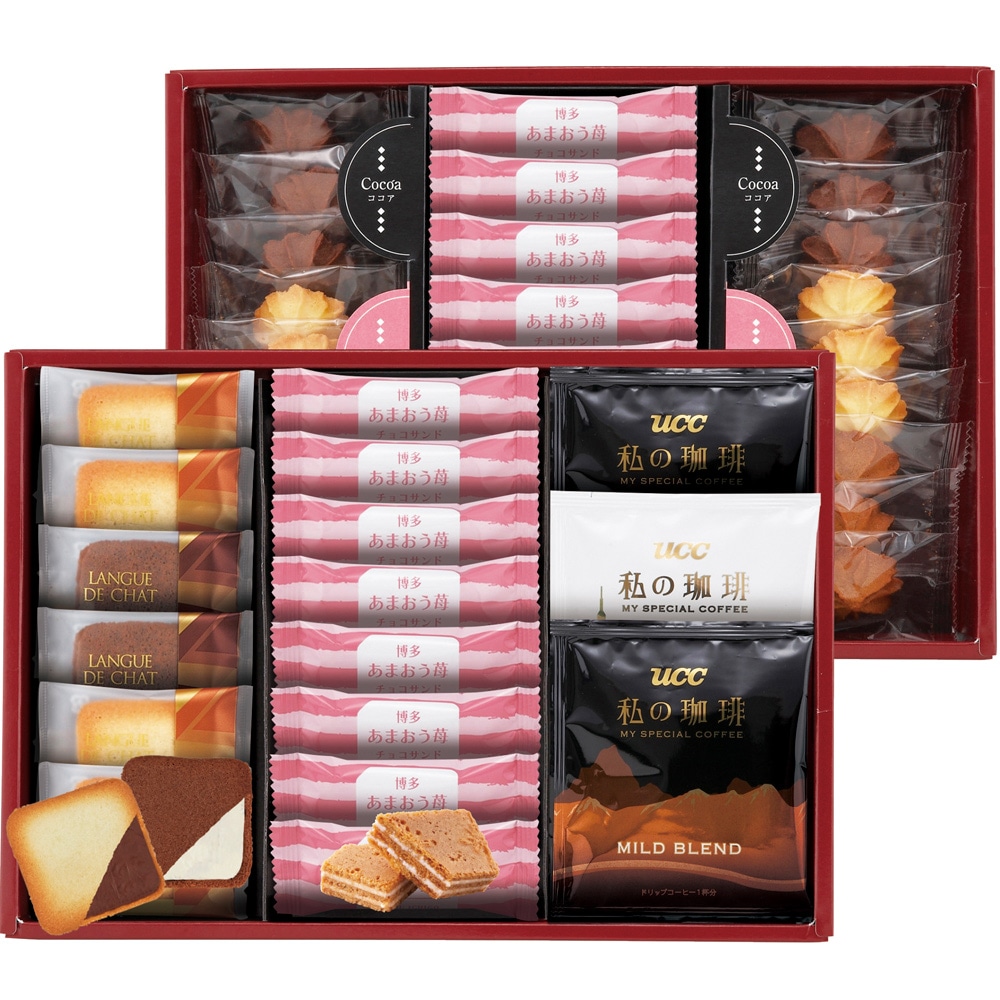 博多あまおう苺チョコサンド 菓子詰合せ AS-410 A111-059 ラッピング無料 のし無料 メッセージカード無料 ギフト 詰め合わせ 内祝い 洋菓子 お中元 A41 送料無料