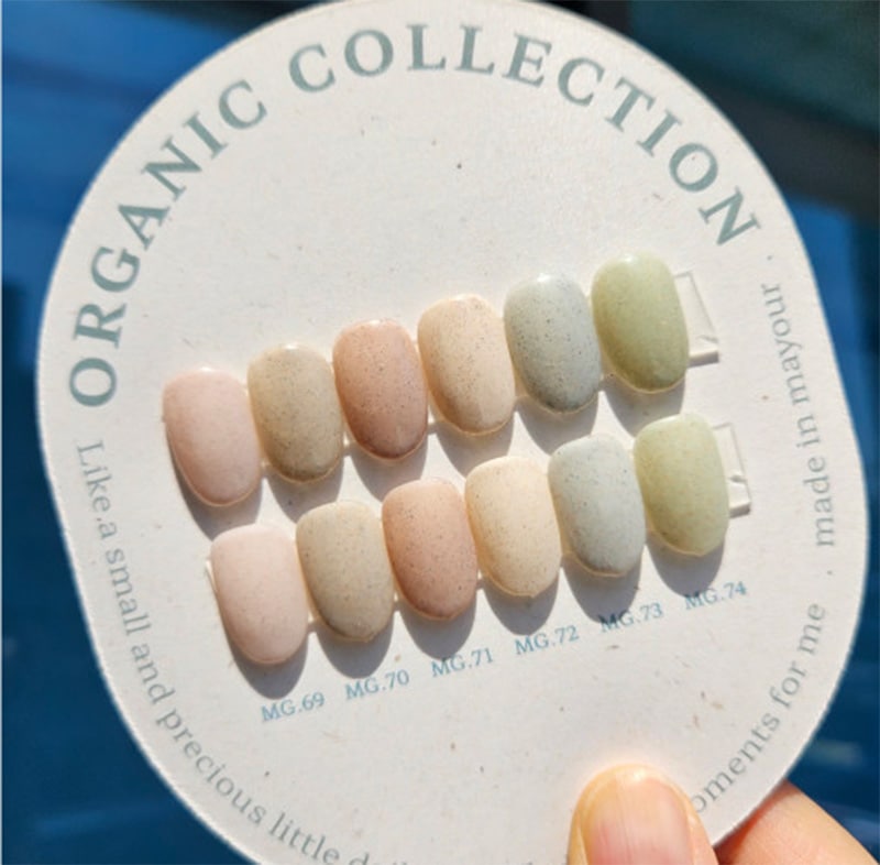 [ mayour ] ORGANIC COLLECTION SAND 6色 SET / ふわふわの冬カラーグリッタージェルネイル