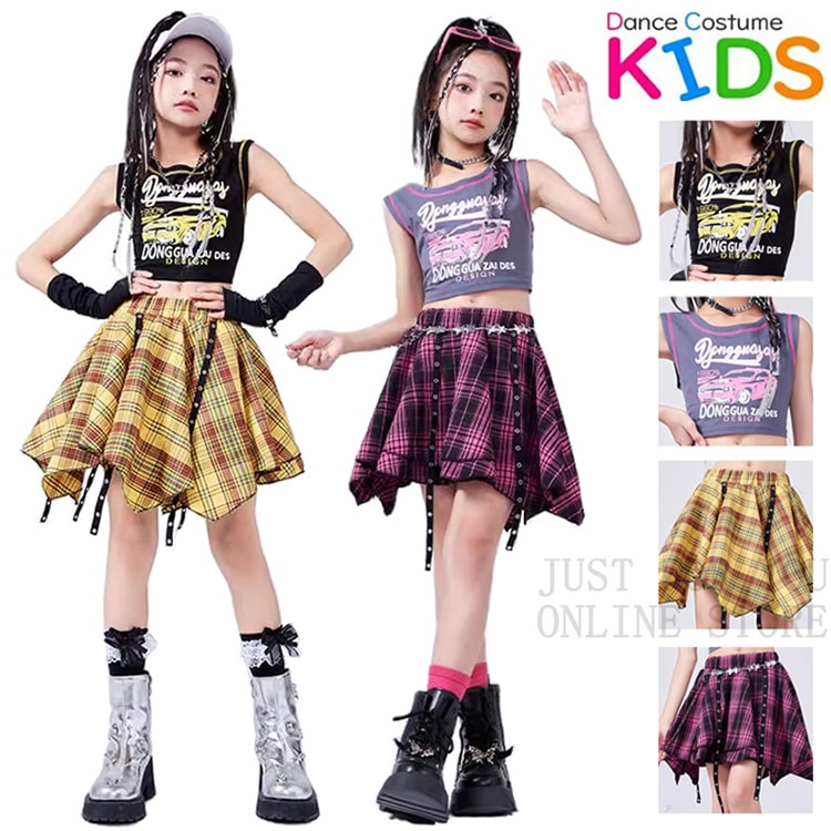 マタニティ ベビー 単品 上下セット 子供服 女の子 キッズ ダンス 衣装 ヒップホップ ダンスウェア