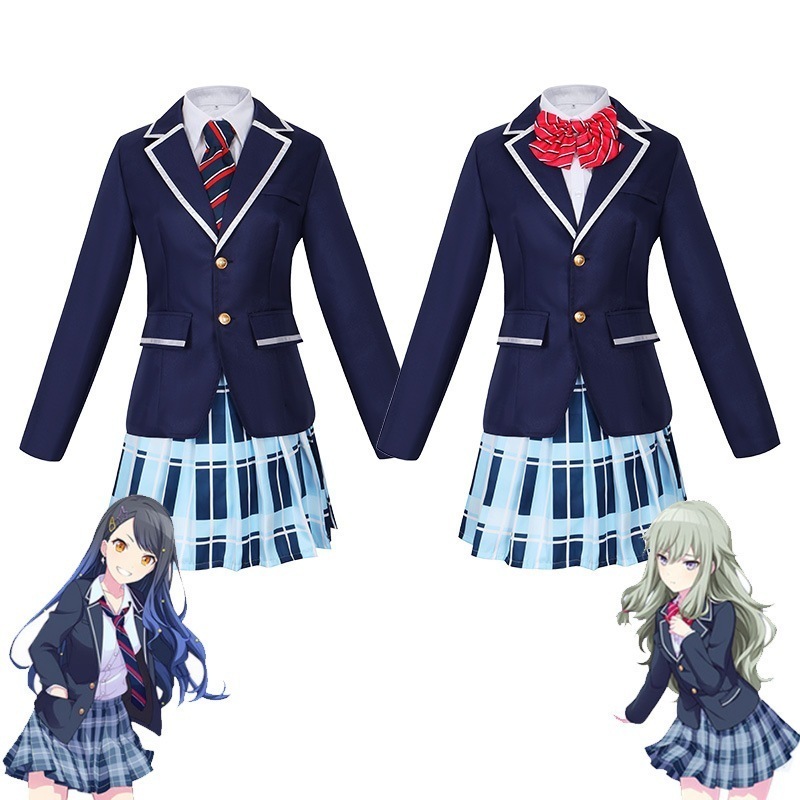 ワールドプロジェクト カラーステージ 白石アニクサ ナギネネ 制服 二次元アニメ コスプレ衣装ハロウィン