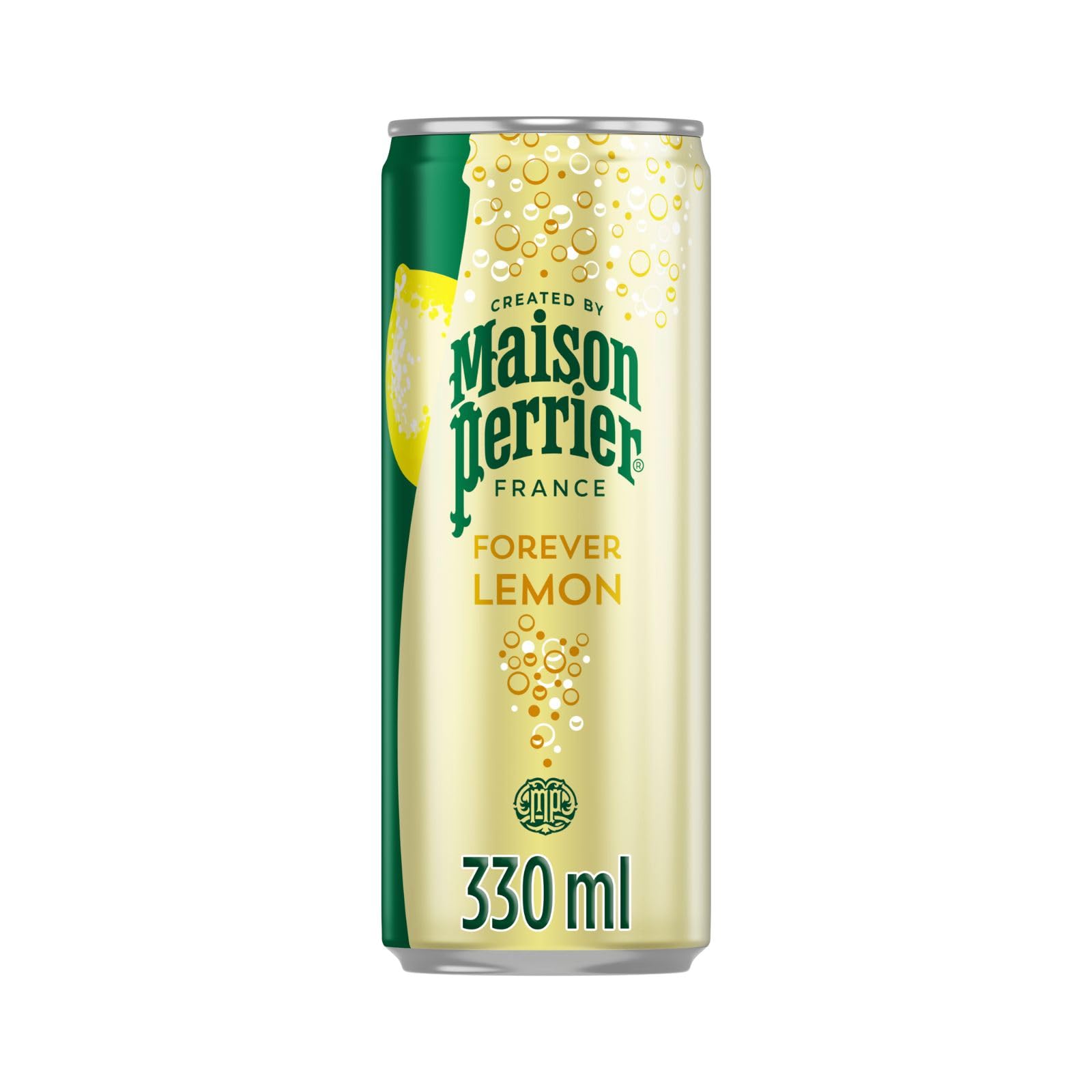 Maison Perrier(メゾンペリエ) フォーエバー レモン缶 330ml×24本 (フランス 産 ナチュラルミネラルウォーター 炭酸水)