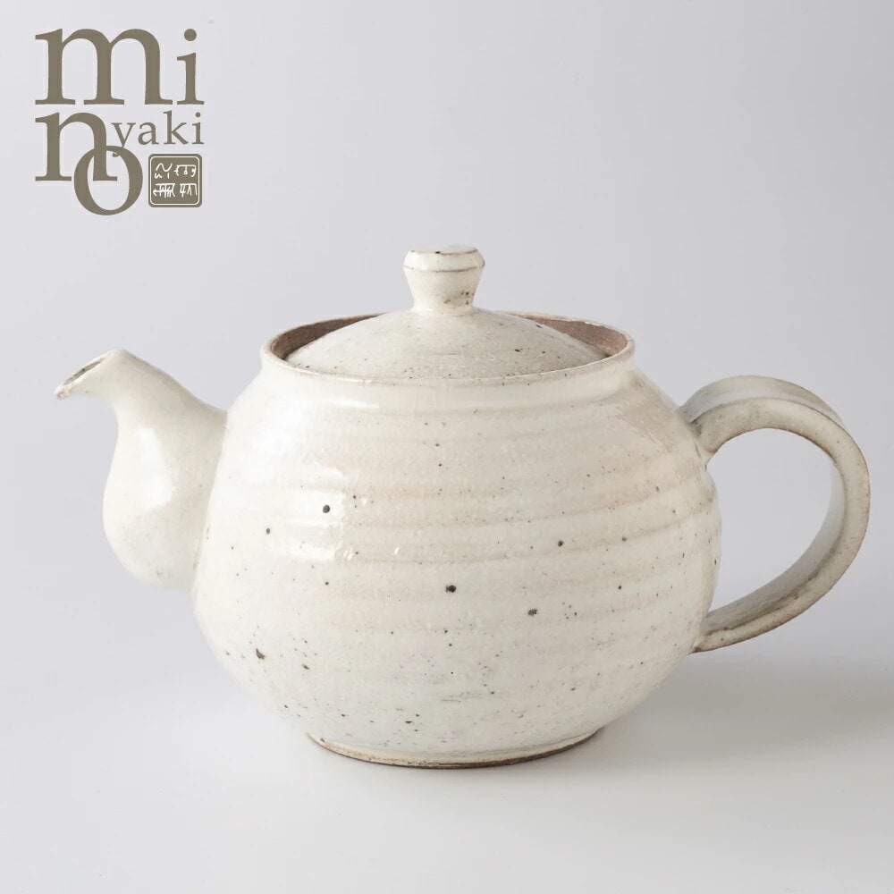 陶器 人気 ろくろ 粉引 ポット小 食器 おしゃれ 美濃焼 日本製