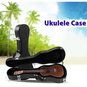 Ukulele Case ウクレレケース ウクレレ 楽器 ケース バッグ 木製ケース 防塵 防水 ソプラノ コンサート クッション付き 軽量