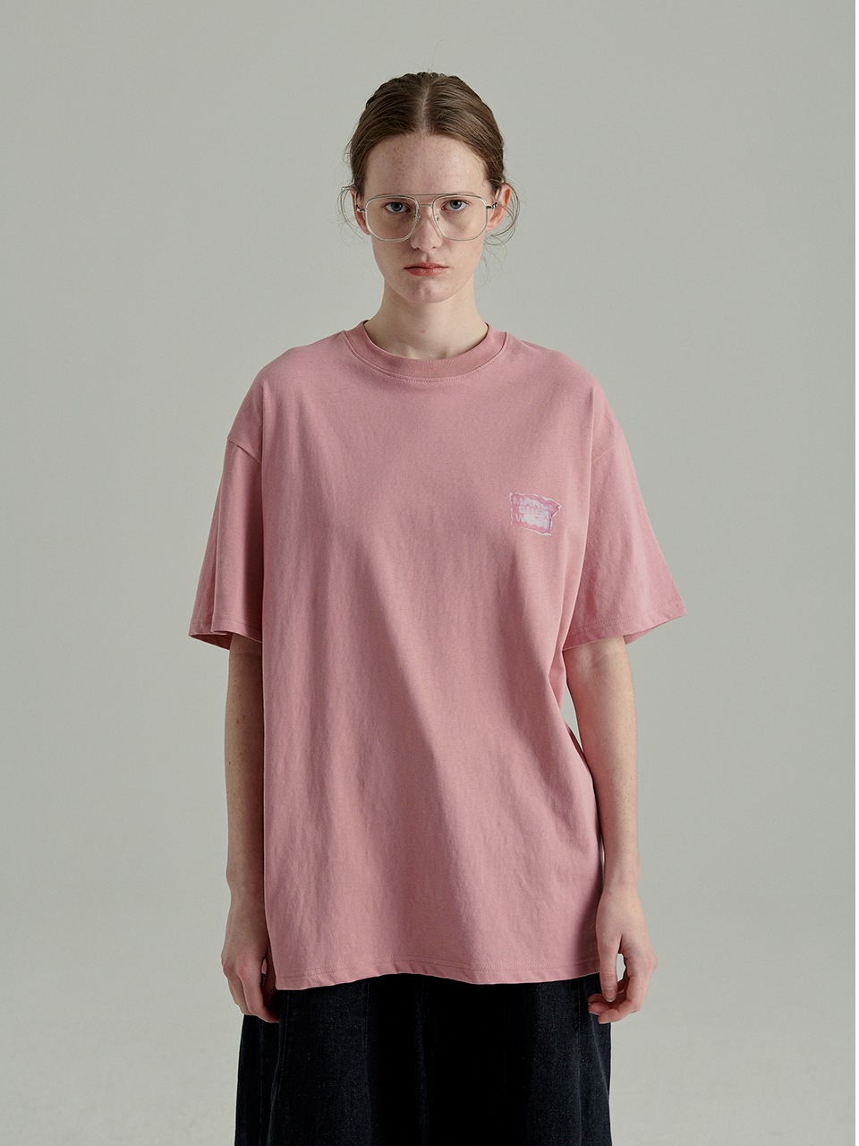 【MARGESHERWOOD】 GLOVE T-SHIRT : ROSE PINK