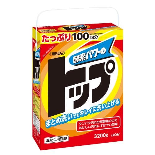 ライオン 無リン トップ 3200G 衣類用粉末洗濯洗剤×3個セット