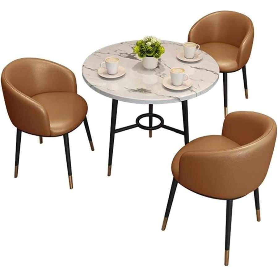 ダイニングセット 3人用 食卓セット Dining Table 高級家具 ダイニングルームとキッチン用 オフィスレセプションルームレジャーエリア回廊会議テーブルと椅子 丸