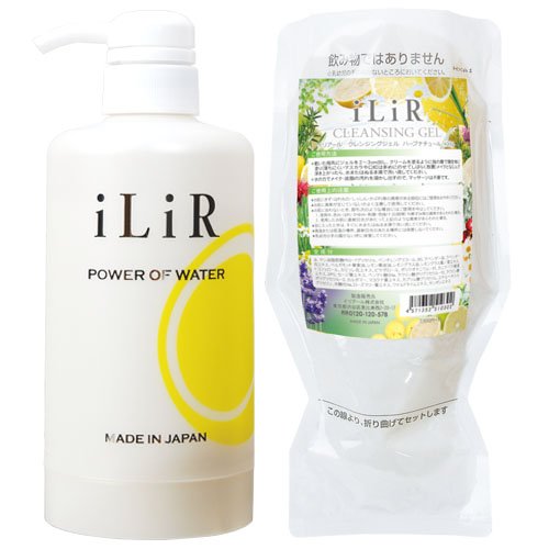 iLiR(イリアール) メイクと肌汚れのクレンジングジェル ハーブナチュール 400g ポンプ リフィル