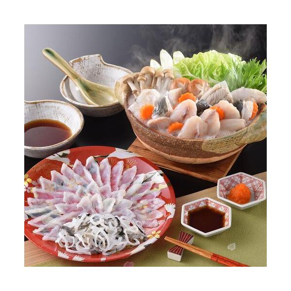 「関とら本店」 とらふく刺身とふくちりセット （とらふぐ刺身40gとらふぐ皮20gふぐちり200g） / ふく ふぐ フグ てっさ てっちり