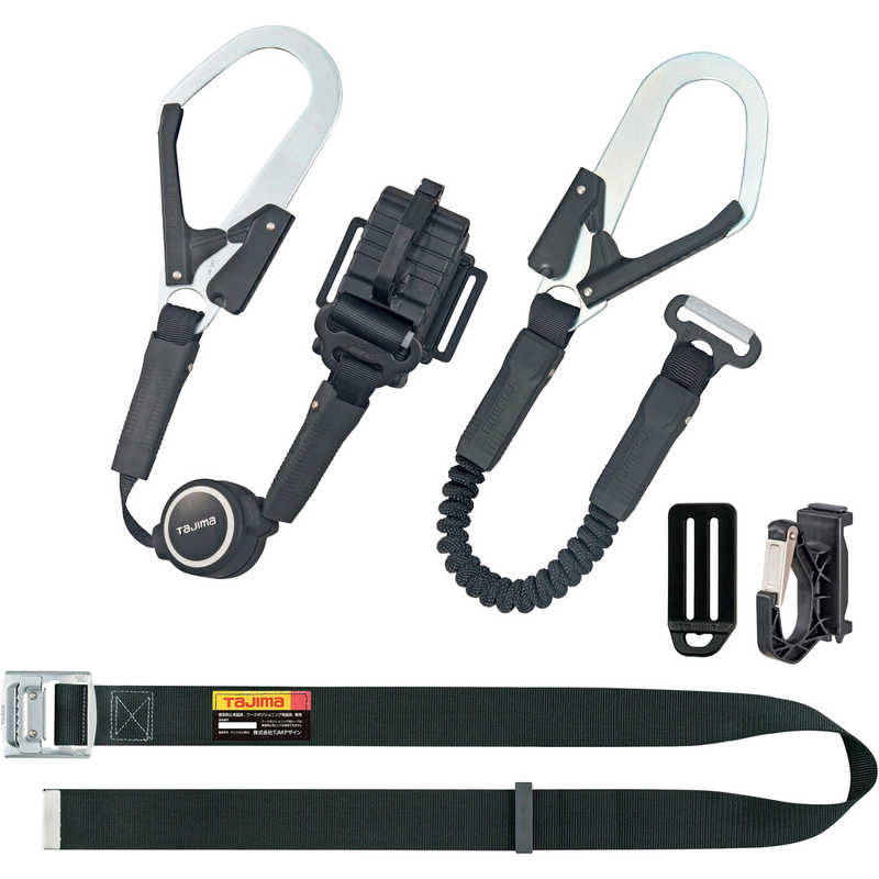 TJMデザイン　タジマ胴ベルト用ER150縦型L1ダブルスチールベルトLセット 　B1SLERTL1WBK
