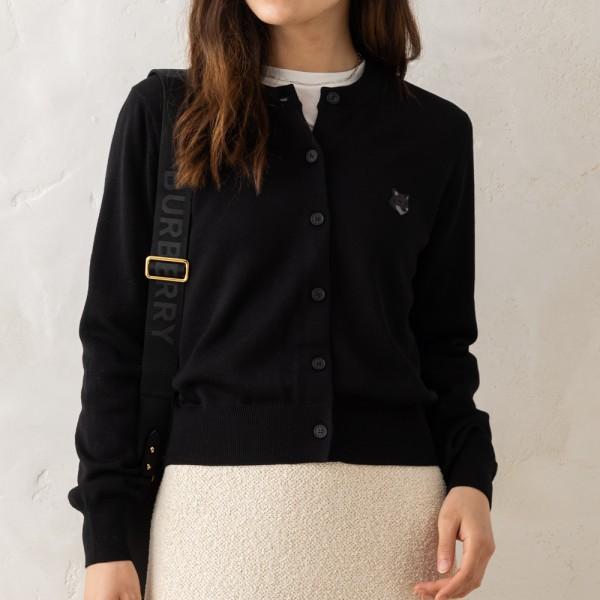 カーディガン ボレロ ボールド フォックスヘッド パッチ ブラック レディース MW00508KT1036 P199