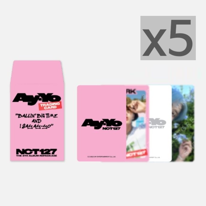 NCT 127 Ay-Yo RANDOM TRADING CARD SET A ver. 5個