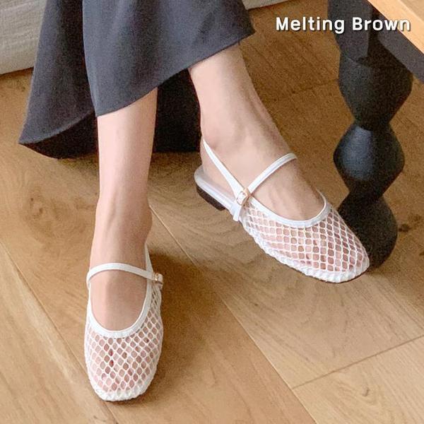 女性夏サンダルネットフラットサンダル K82