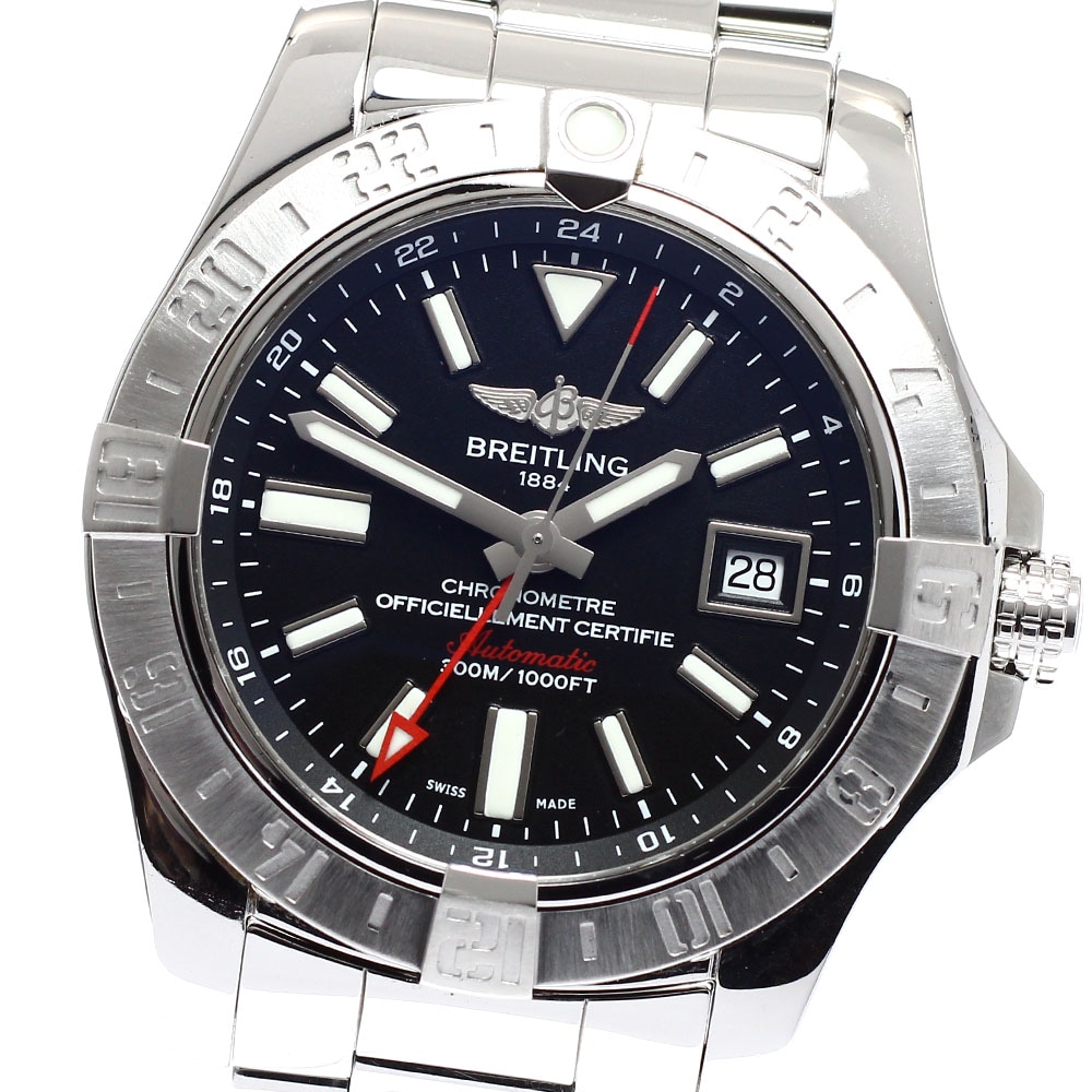 ブライトリング BREITLING A32390 アベンジャーII GMT デイト 自動巻き メンズ 良品 _922207【中古】