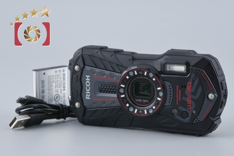 RICOH PENTAX ペンタックス WG-30 エボニーブラック 防水アクションカメラ シャッター回数僅少