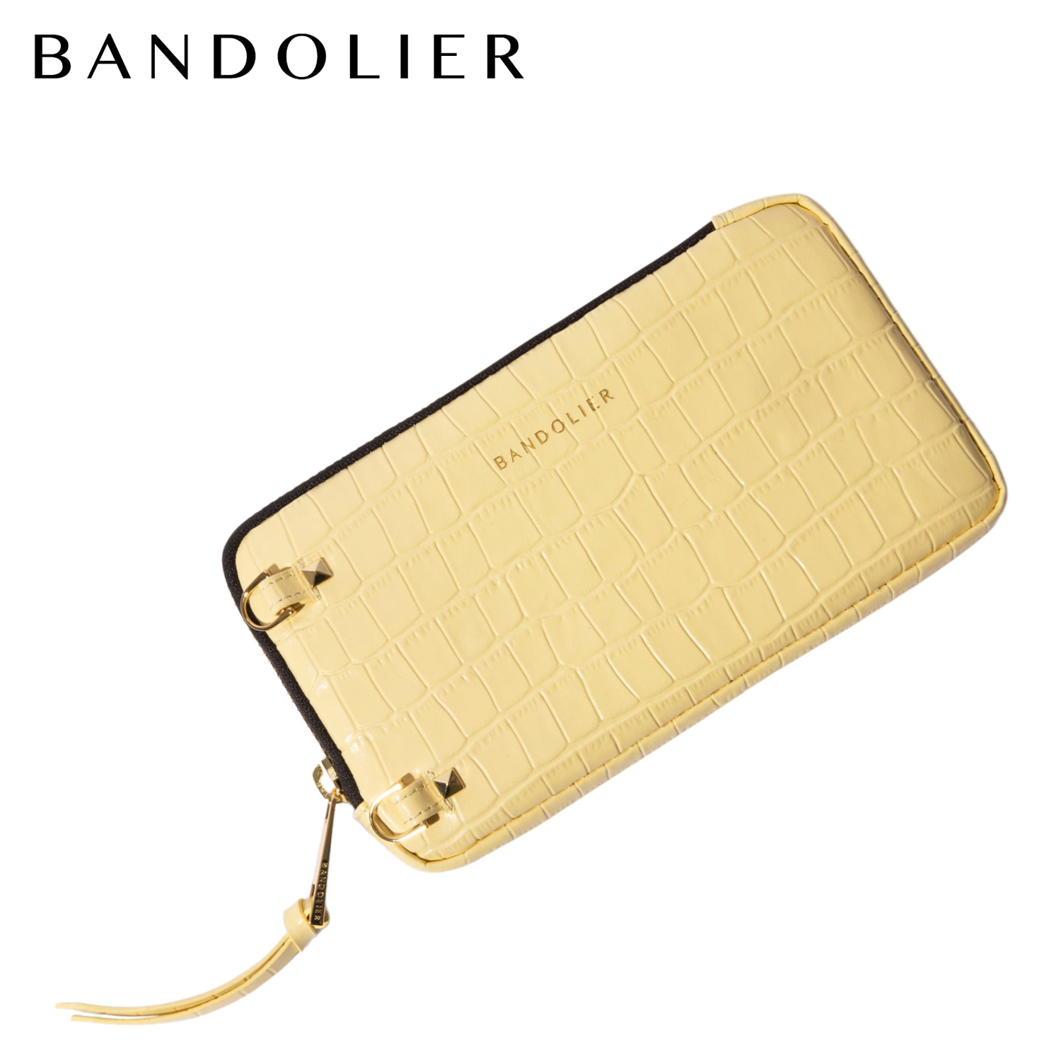 ポーチ 小物入れ スマホ スマートフォン 小さめ 財布 代わり エキスパンデッド クロック メンズ レディース イエロー 21GRA