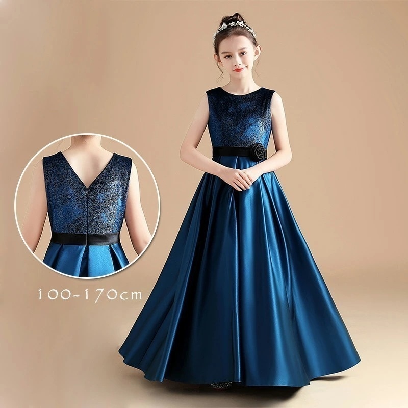 【即納】子供ドレス ドレス ピアノ発表会 ジュニアドレス 女の子 ロングドレス ワンピース 子どもドレス フォーマル ジュニアドレス Ａラインドレス 発表会 ガールズ ドレス ロングドレス キッズドレ