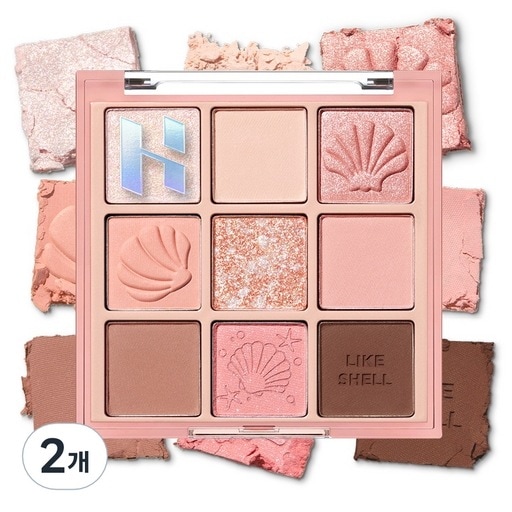 マイフェイブムードアイパレット シェルオンダービーチ 2つ シェルカラー 夏映え