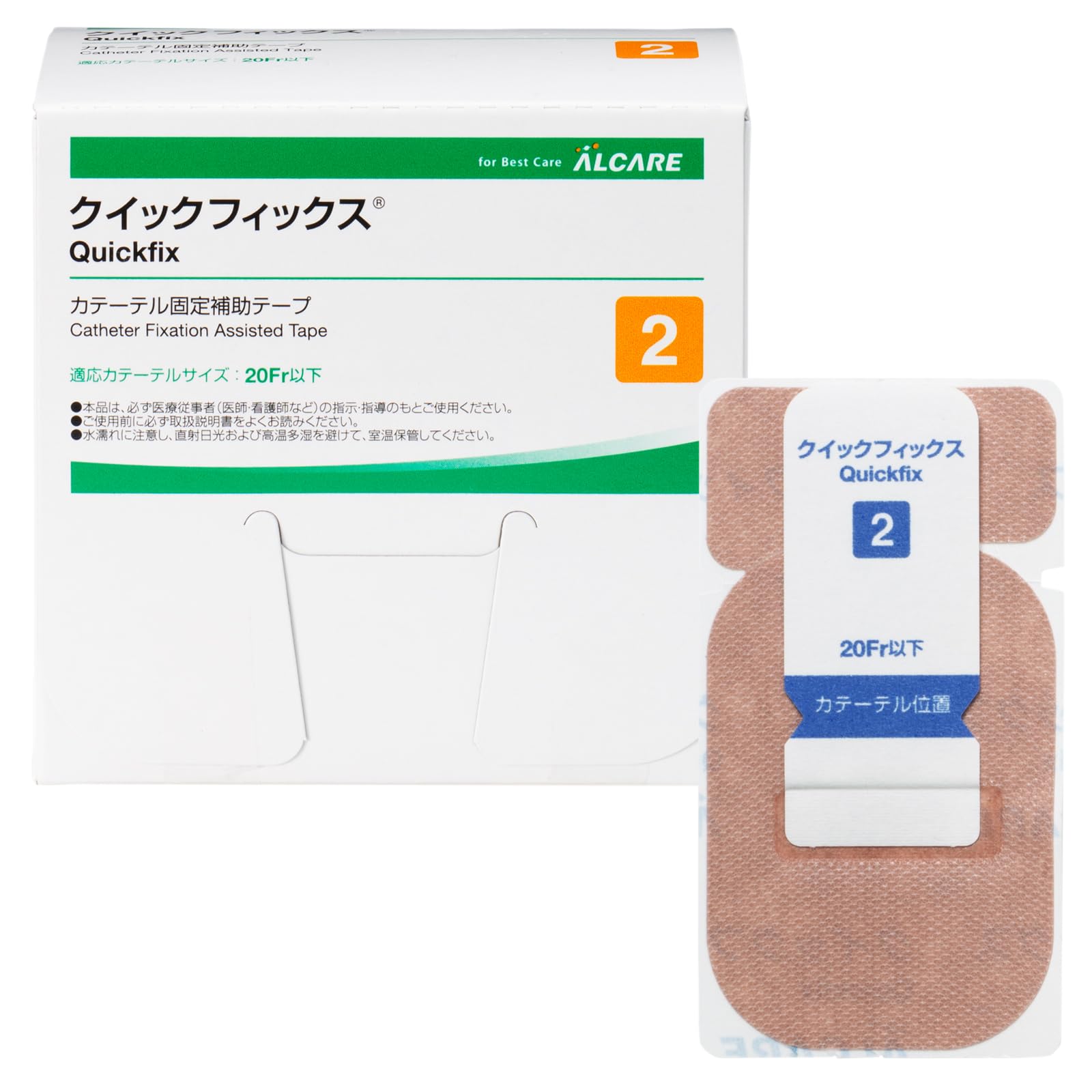 アルケア クイックフィックス カテーテル固定補助テープ 19392 2号 100枚 4,861円