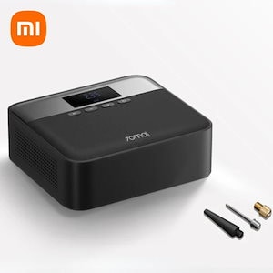 デジタルディスプレイ付き電動エアポンプ,ポータブルエアコンプレッサー,12V,Xiaomi-70mai