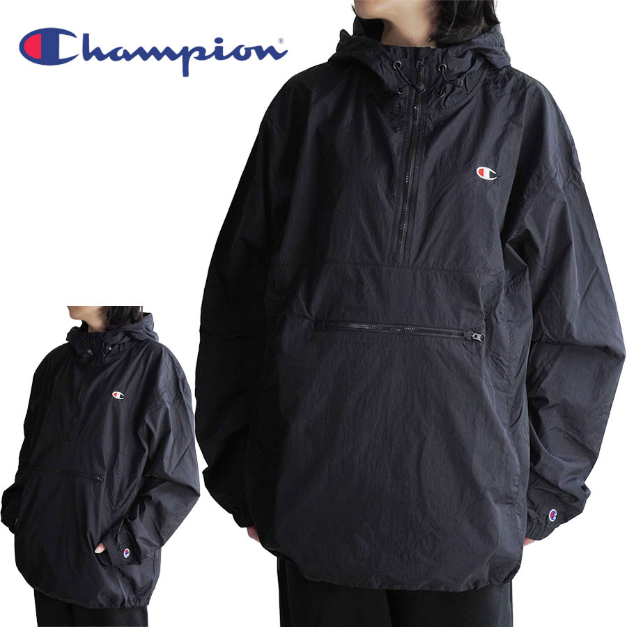 チャンピオン レディース ジャケットJL143 CHAMPION BOYFRIEND PACKABLE MANORAKボーイフレンドパッカブルマノラック ナイロンアノラックB
