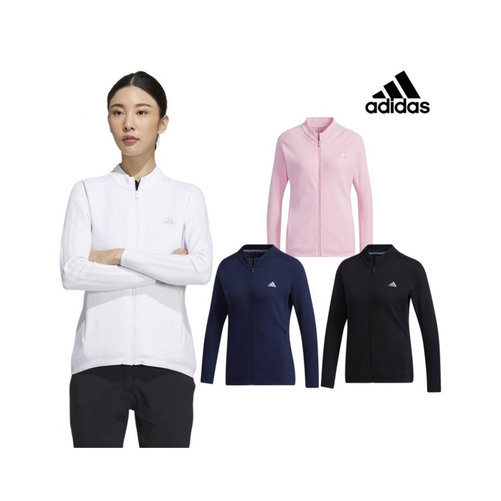 アディダスゴルフアディダスレディーステックゴルフニットジャケット GM3728 GM3734 GM3804 GM3806
