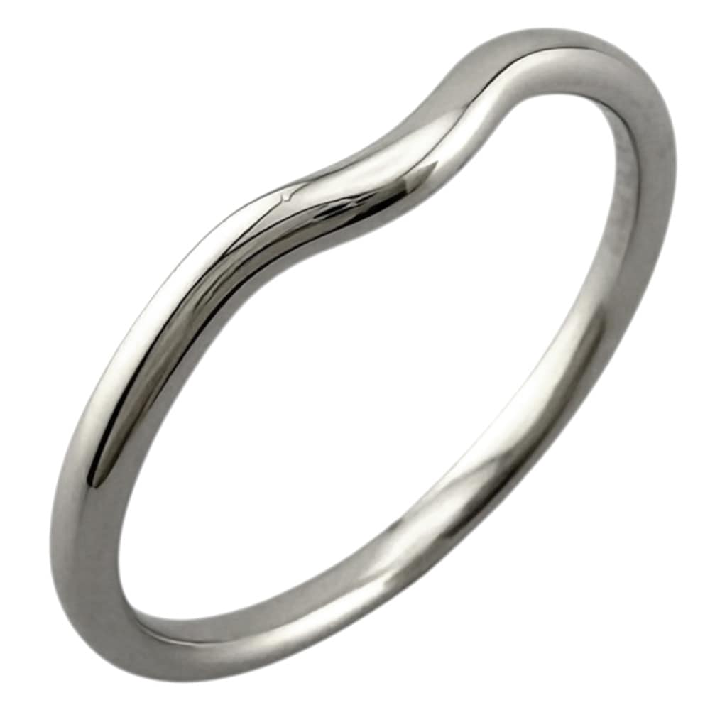 ティファニー カーブドバンド リング 指輪 19.5号 Pt950プラチナ TIFFANY&Co. 中古 美品