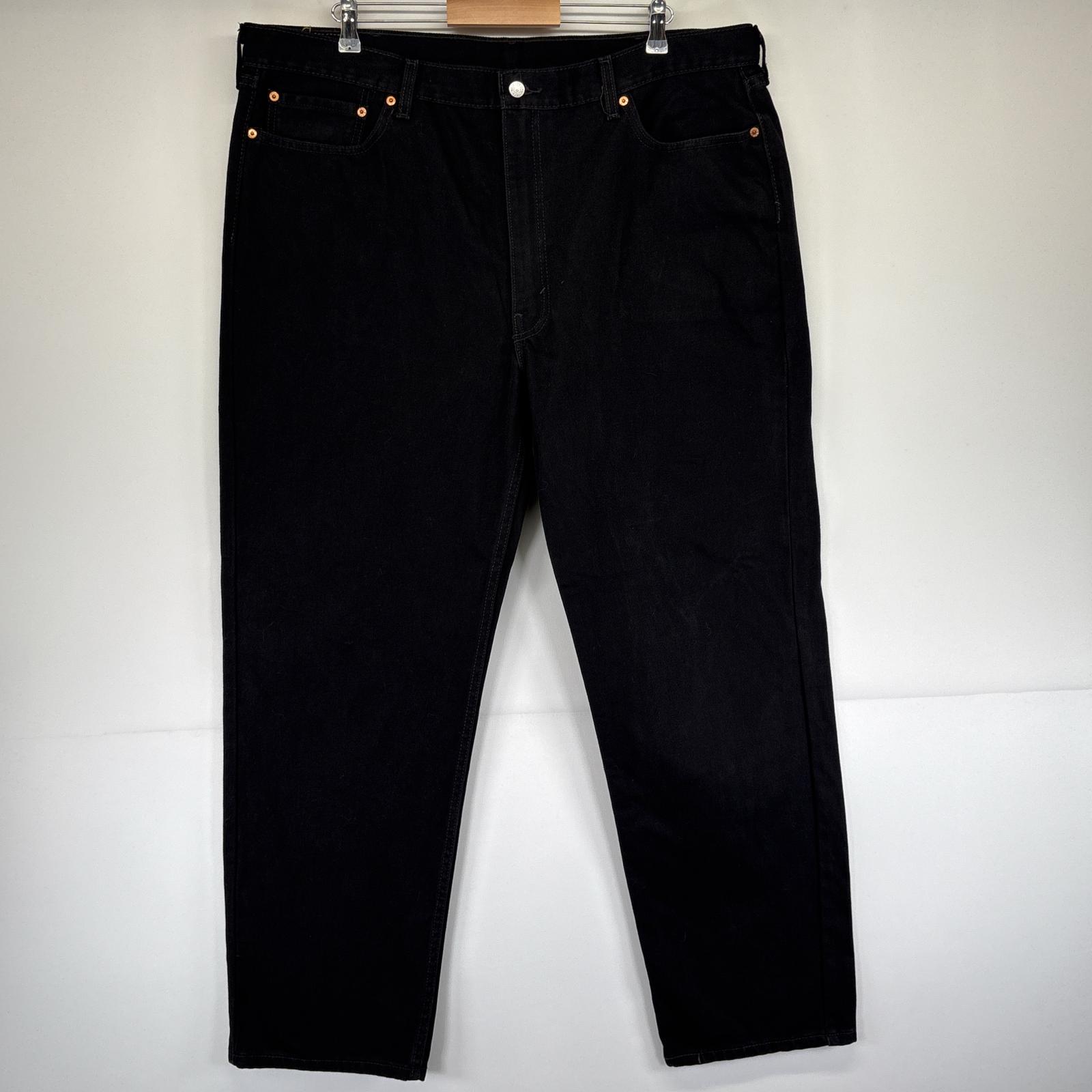 古着 デニムパンツ 550 テーパード 大きいサイズ 5ポケット ジーパン ジーンズ w42 L32 ブラック メンズ