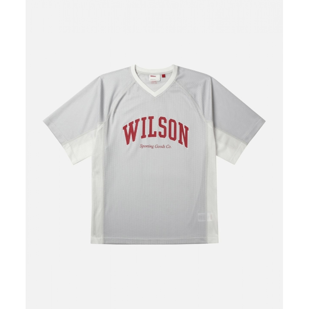 WILSON [無尽蔵能] オールラウンダーメッシュ Tシャツ_W251001NTS41LGR
