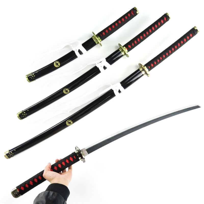 一套3把働画演芸道具武器木刀,刀剣乱舞鳴狐刀日本働漫コスプレ太刀武器道具刀鳴狐COS武器木刀一套3箇