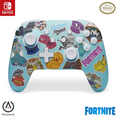 【任天堂公式ライセンス商品】PowerA エンハンスド・ワイヤレスコントローラー for Nintendo Switch - フォートナイト ス