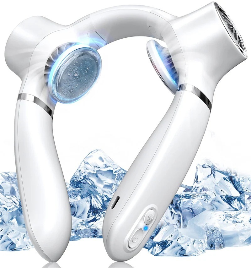 ２点８９０円首掛け扇風機 羽なし 携帯扇風機 ネッククーラー 扇風機 ハンズフリー扇風機 ype-C充電 半導体冷却 風量3段階調節 4000mAh大容量バッテリー 時間連続使用 6,670円