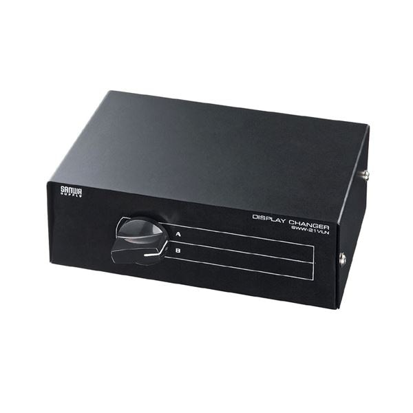 (まとめ)サンワサプライ ディスプレイ切替器(2回路) SWW-21VLN(×2セット)