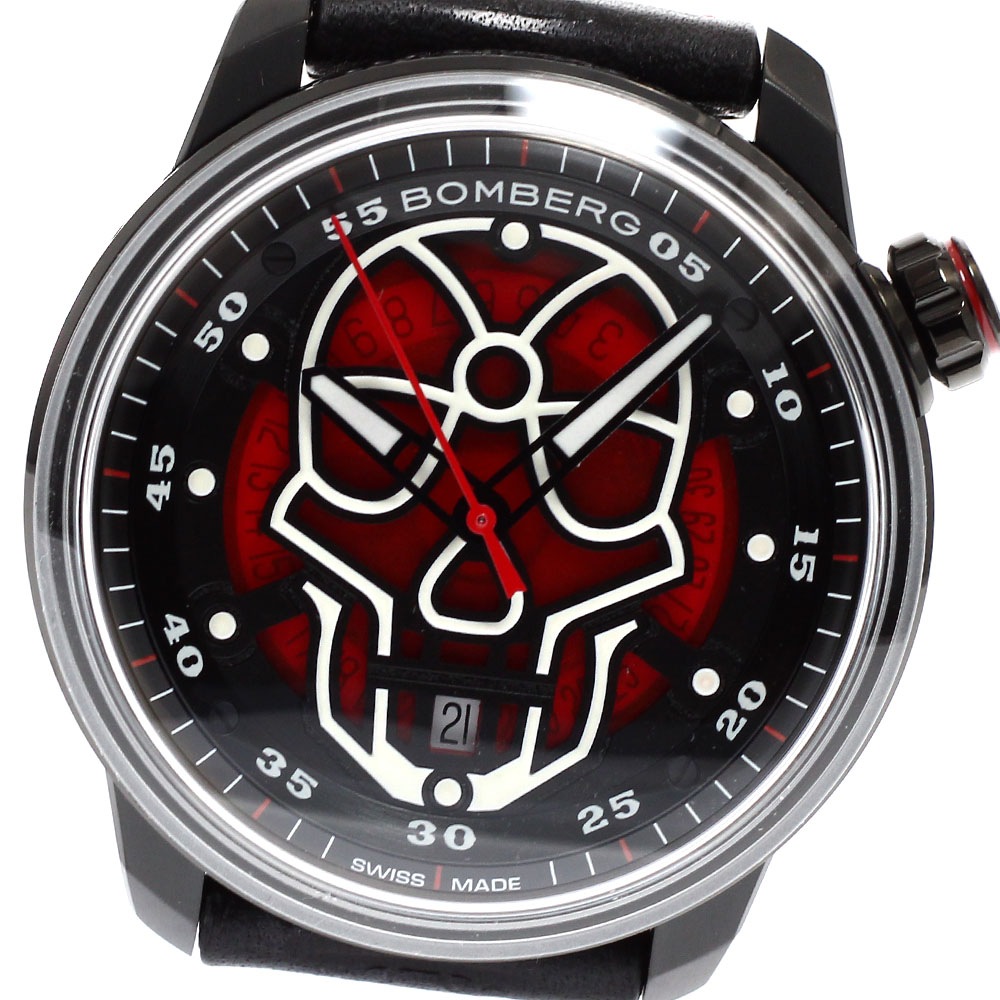 ボンバーグ BOMBERG CT43APBA.23-1.11 BB-01 スカル デイト 自動巻き メンズ 未使用品 箱・保証書付き_881442【中古】
