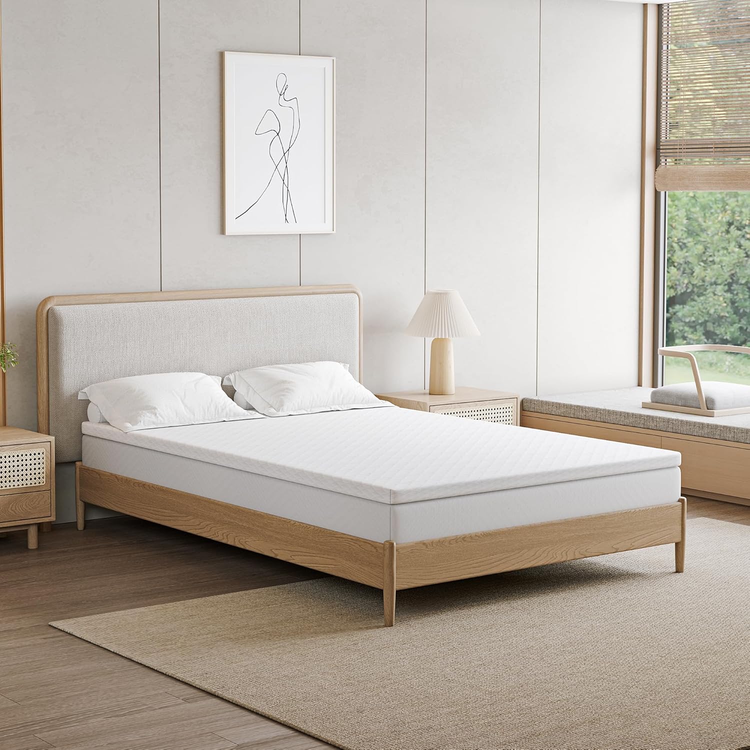 WELLFLEX 高反発マットレス 腰痛対策 快適な硬めの寝心地 肩・腰の負担軽減 トッパー 寝返りを打ちやすい 敷きマットレス 通気性がよい 滑り止め 洗えるカバー シングル 密度25D 硬さ190