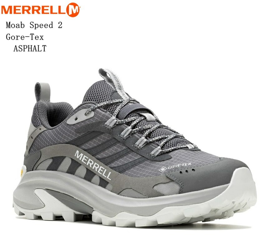 (メレル)MERRELL Moab Speed 2 Gore-Tex メンズ トレッキングカジュアルシューズ 防水仕様 J037513 J037515 J037517 ハイキングやマルチアウトドアシ