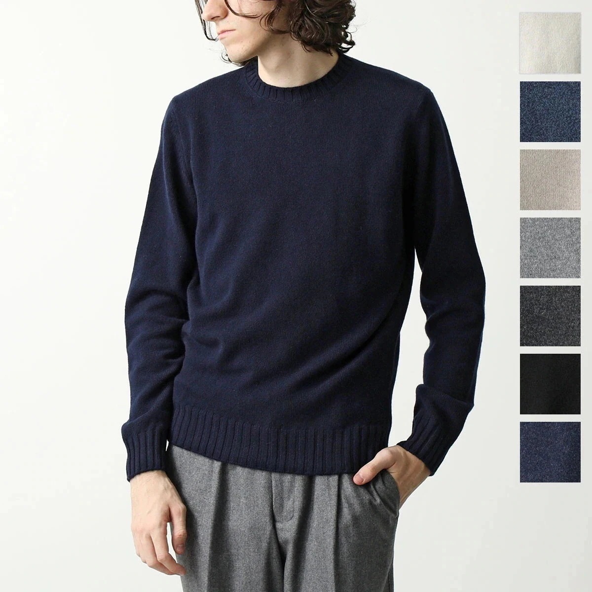 FILIPPO DE LAURENTIIS フィリッポ デ ローレンティス セーター GC3ML WC7R メンズ ニット 長袖 クルーネック カシミア混ウール 21,363円