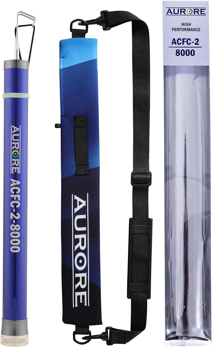 ケーブル索引具 通線工具 伸長8m 伸縮 引っ掛け棒 配線竿 電工竿 チョンボ棒 内層日本製カーボン採用 手元竿GFRP製 点検口 天井裏 OAフロア コンパクト(青, 伸長：8m)