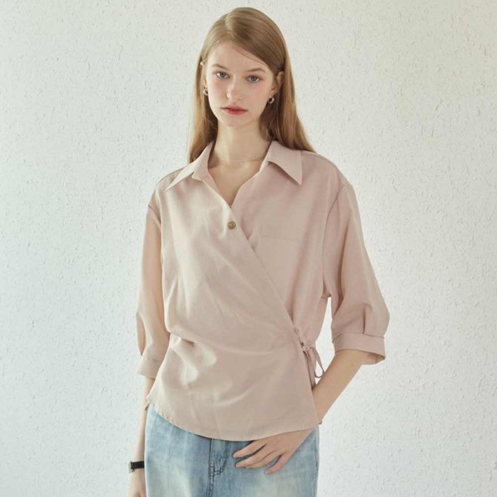 (リアーナニューヨーク) ラップボタンシャツブラウス RSDQBL010